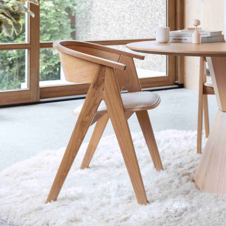 Zuiver Eetkamerstoel 'Ndsm' Eikenhout, kleur Naturel