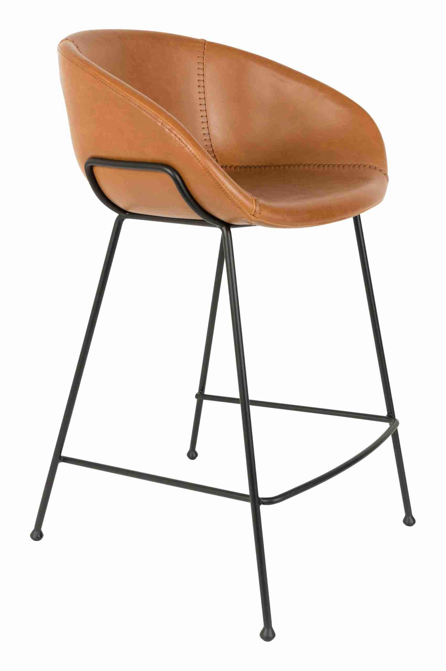 Zuiver Barstoel 'Feston' PU leer (zithoogte 65cm)