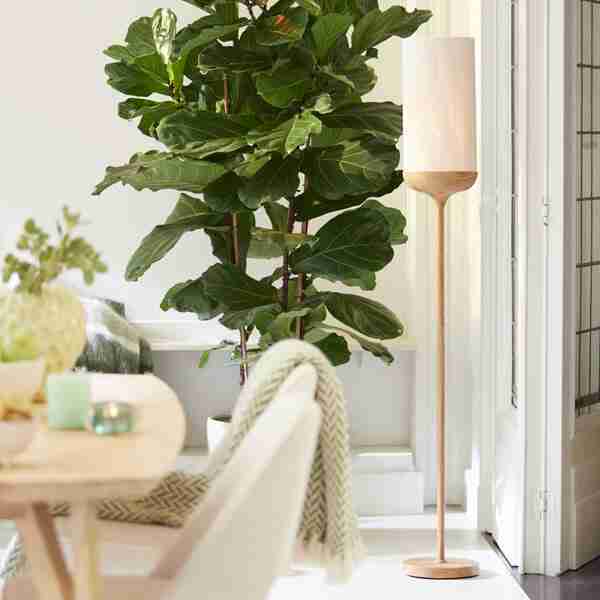 Light & Living Vloerlamp 'Dania' 159cm, kleur Licht hout
