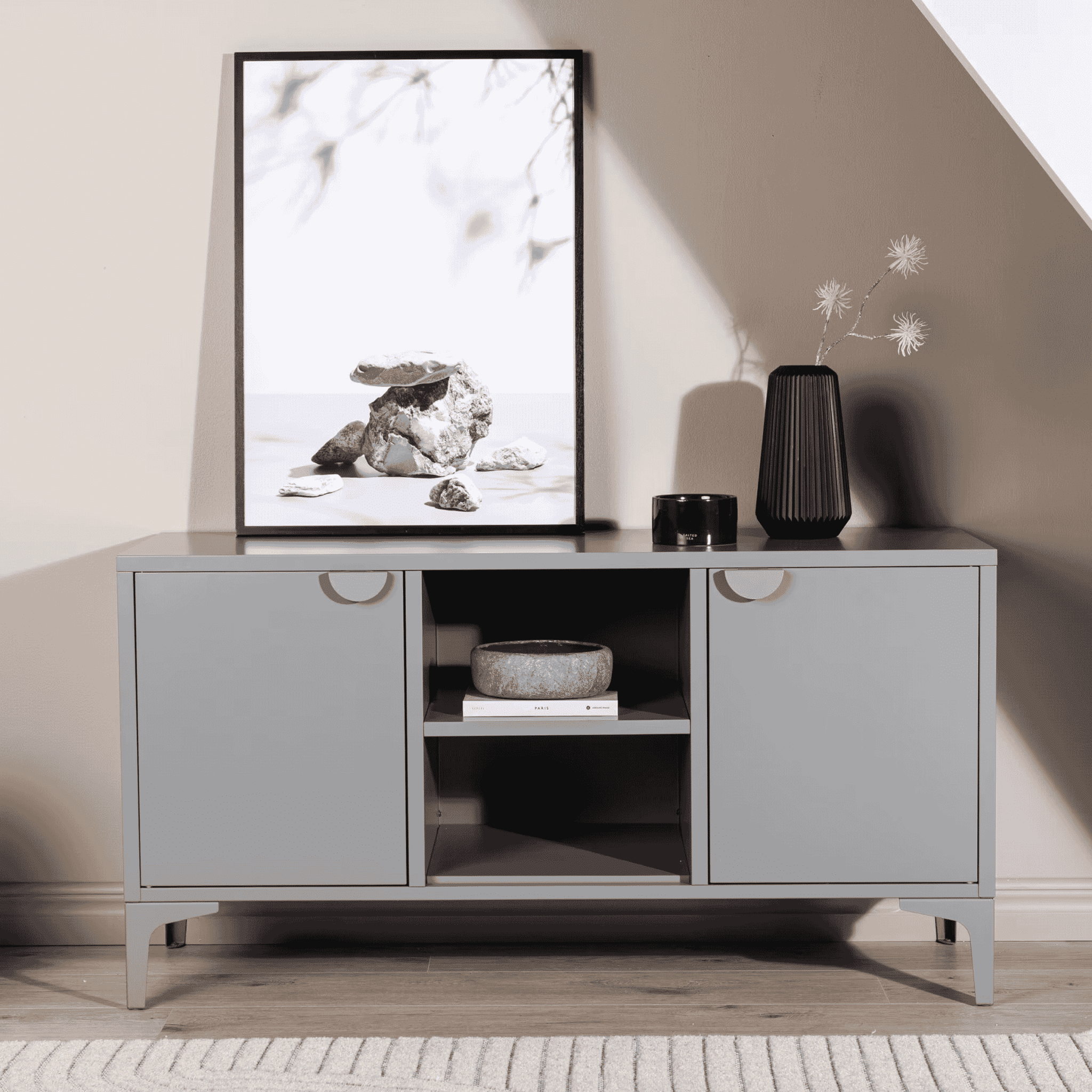 Nohr TV-meubel 'Danyella' 120cm, kleur Lichtgrijs