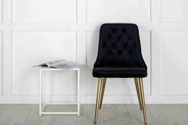 Nohr Eetkamerstoel 'Damar' Velvet, kleur Zwart