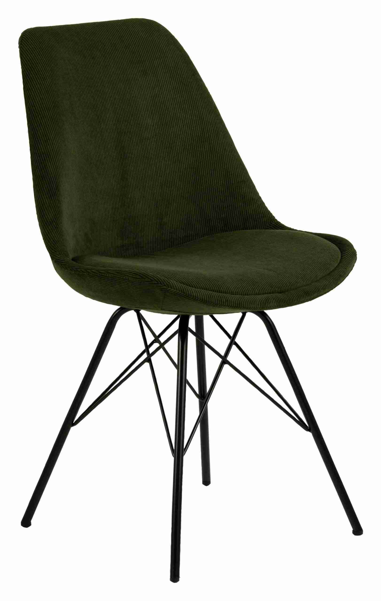 Bendt Eetkamerstoel 'Liva' Rib, kleur Olijfgroen