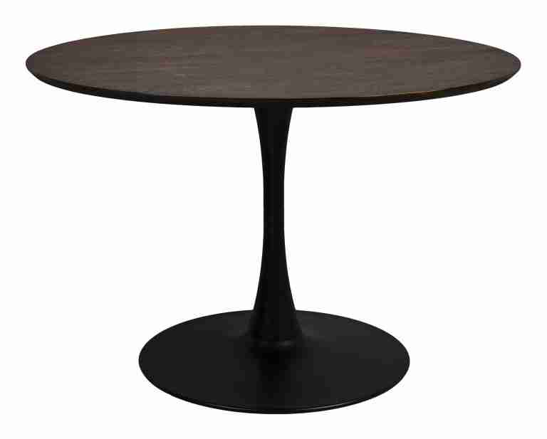 ZILT Ronde Eettafel 'Shandi' 110cm, kleur Bruin