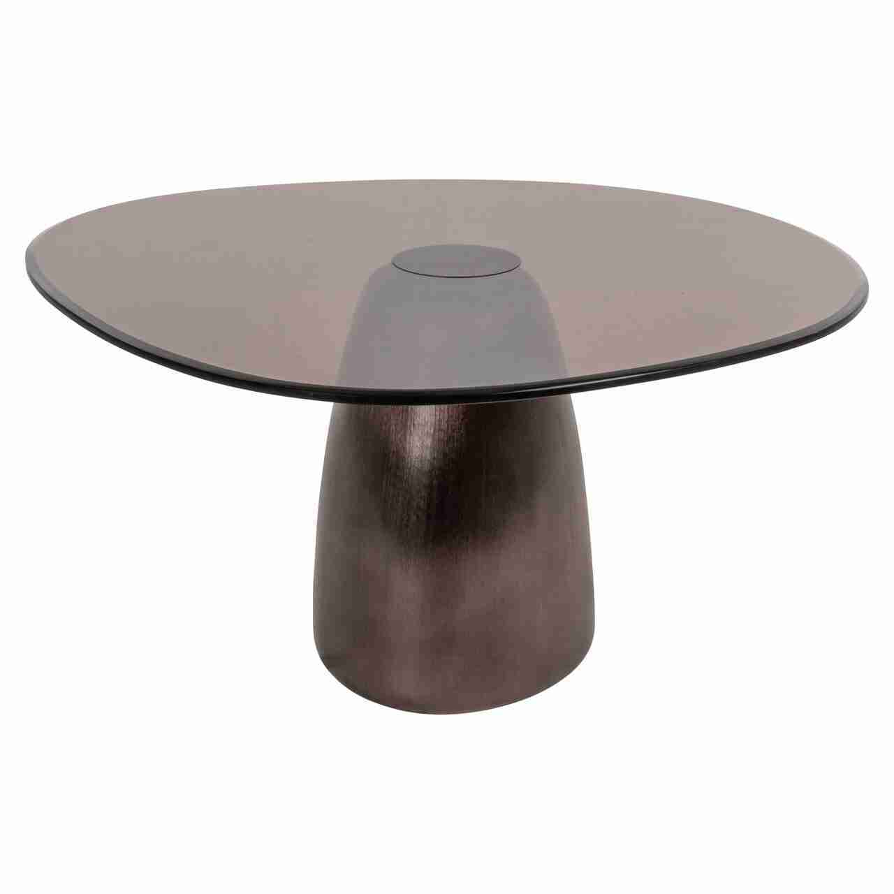 Richmond Organische Salontafel Hayden Glas, 90 x 86cm - Brons