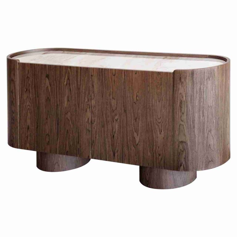 Richmond Ovaal Dressoir Callahan Keramiek, 160cm - Bruin