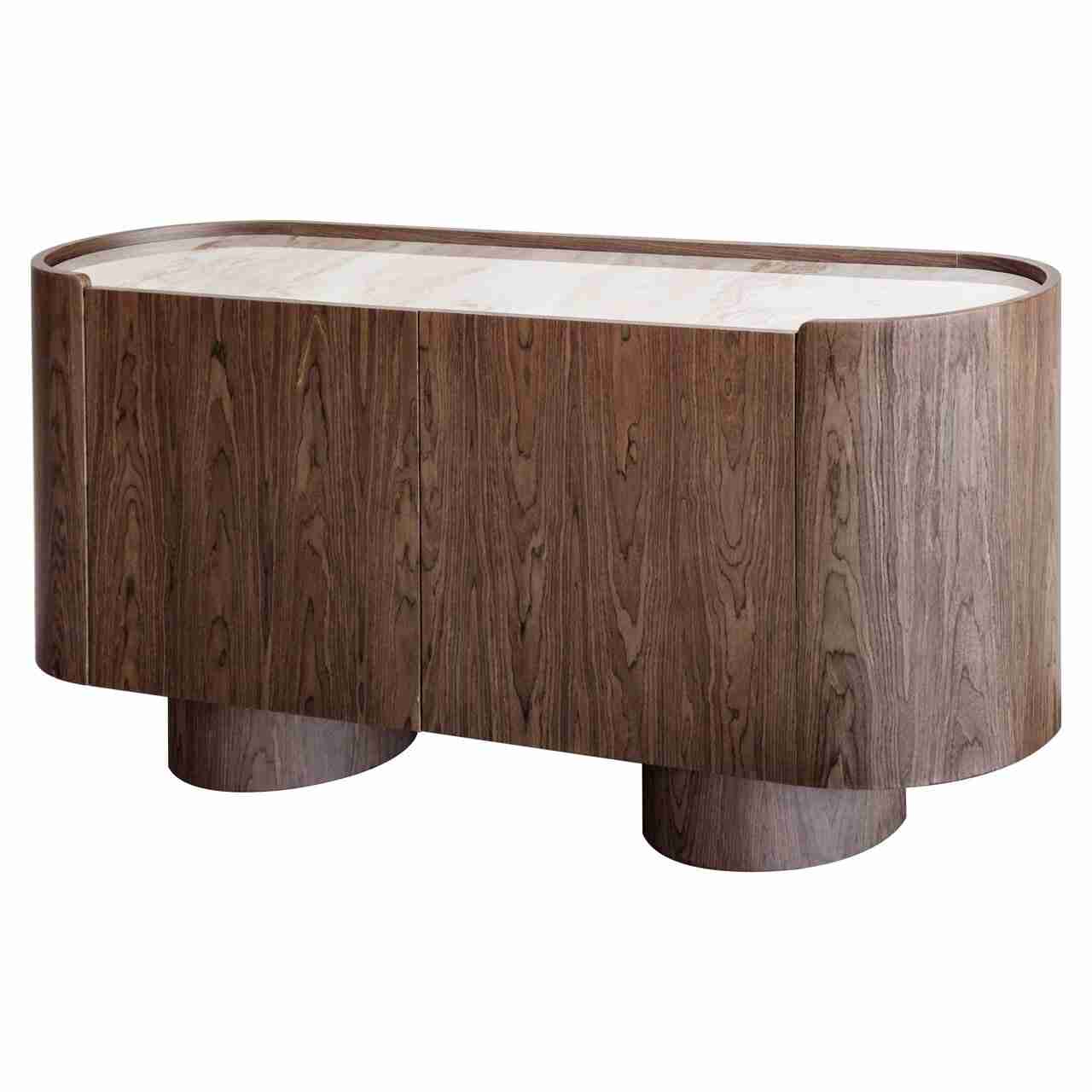 Richmond Ovaal Dressoir Callahan Keramiek, 160cm - Bruin