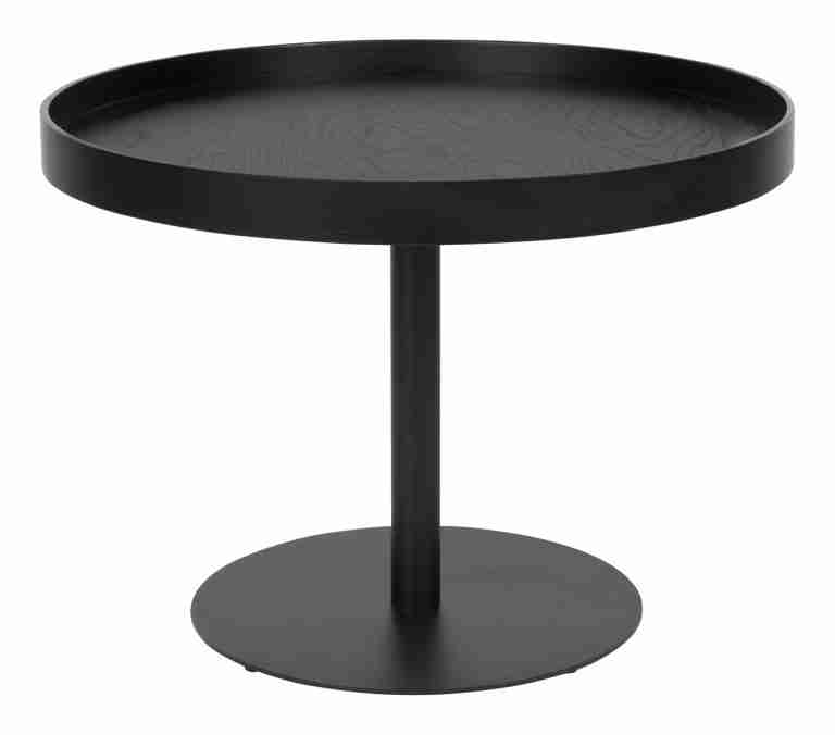 ZILT Ronde Bijzettafel 'Andreanna' 56cm, kleur Zwart