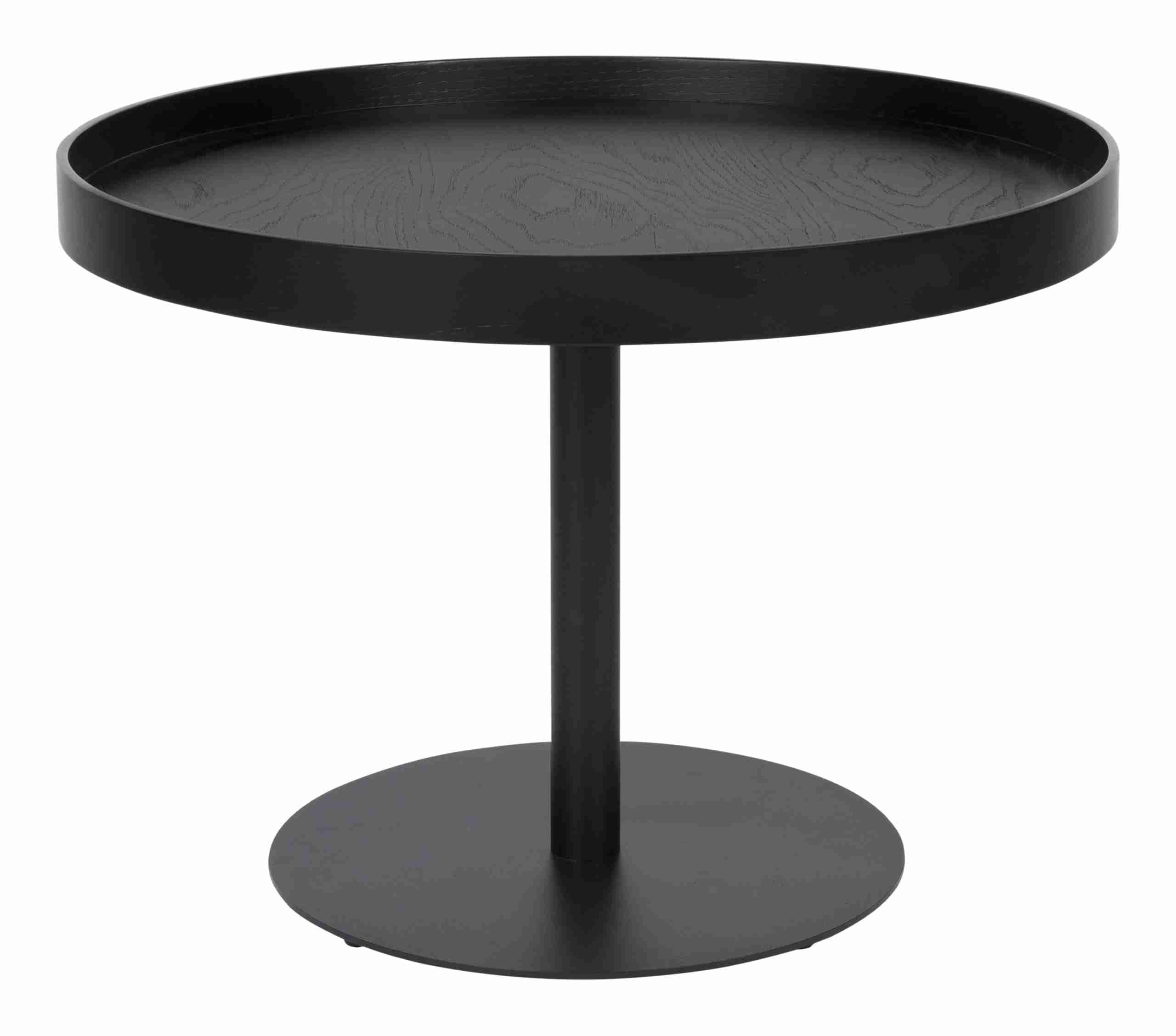 ZILT Ronde Bijzettafel 'Andreanna' 56cm, kleur Zwart