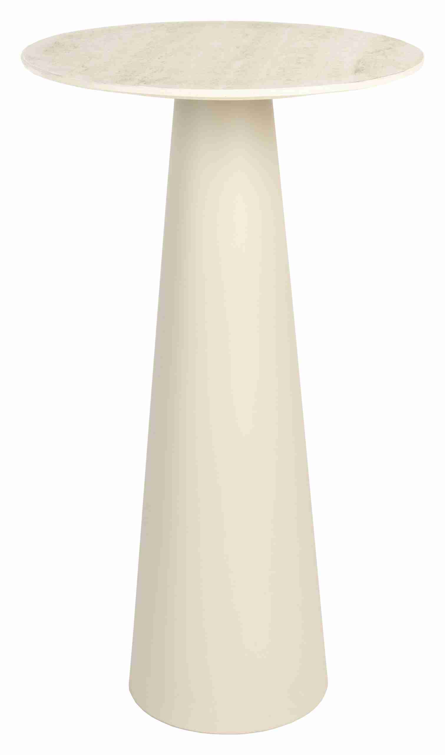 ZILT Ronde Bijzettafel 'Armanda' Keramiek, 70cm hoog