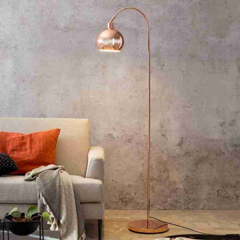 Artistiq Vloerlamp 'Foster' 153cm hoog, kleur Koper