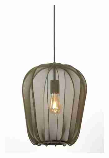 Light & Living Hanglamp 'Plumeria' 34cm, kleur Donkergroen