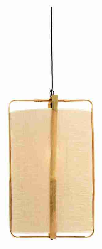 Light & Living Hanglamp 'Sendai' Jute en Bamboe, 37cm, kleur Naturel