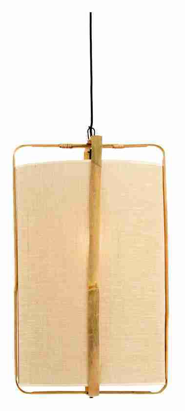 Light & Living Hanglamp 'Sendai' Jute en Bamboe, 42cm, kleur Naturel