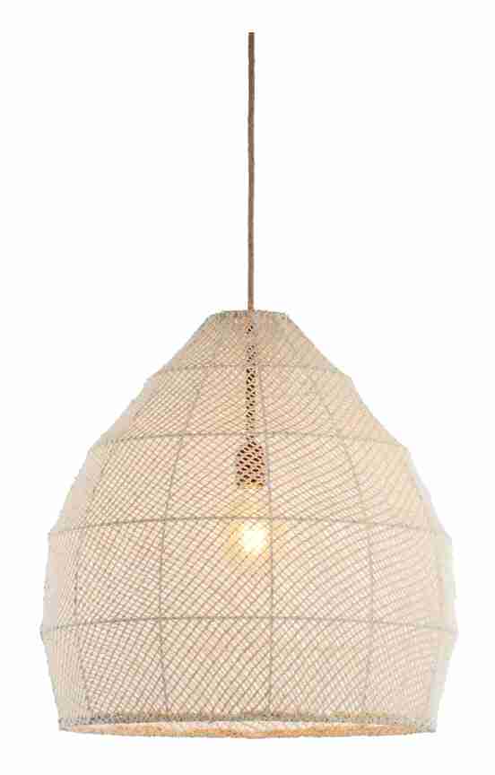 Light & Living Hanglamp 'Makassar' 50cm, kleur Crème