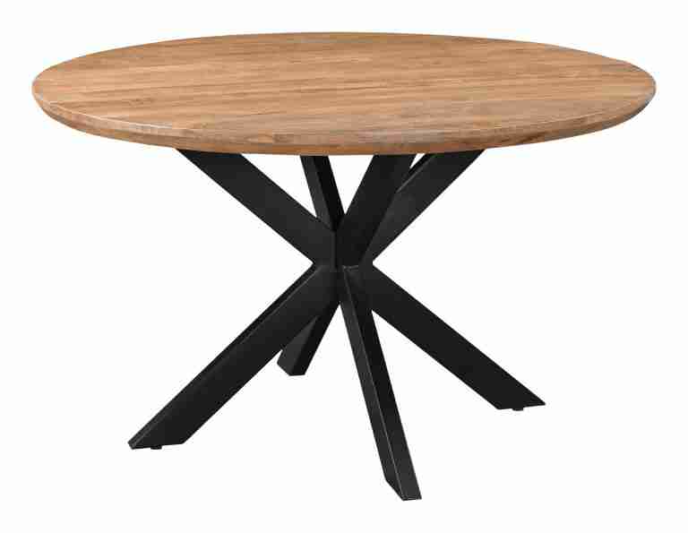 Livingfurn Ronde Eettafel 'Jesper' Mangohout, 130cm