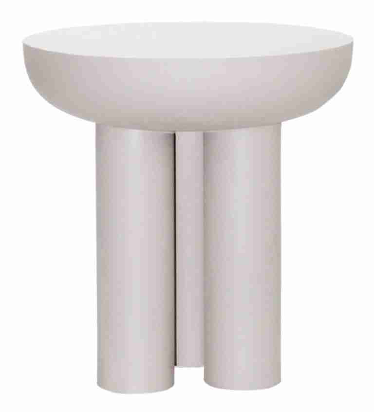 Brix Ronde Bijzettafel Jez 43cm - Off White Sand