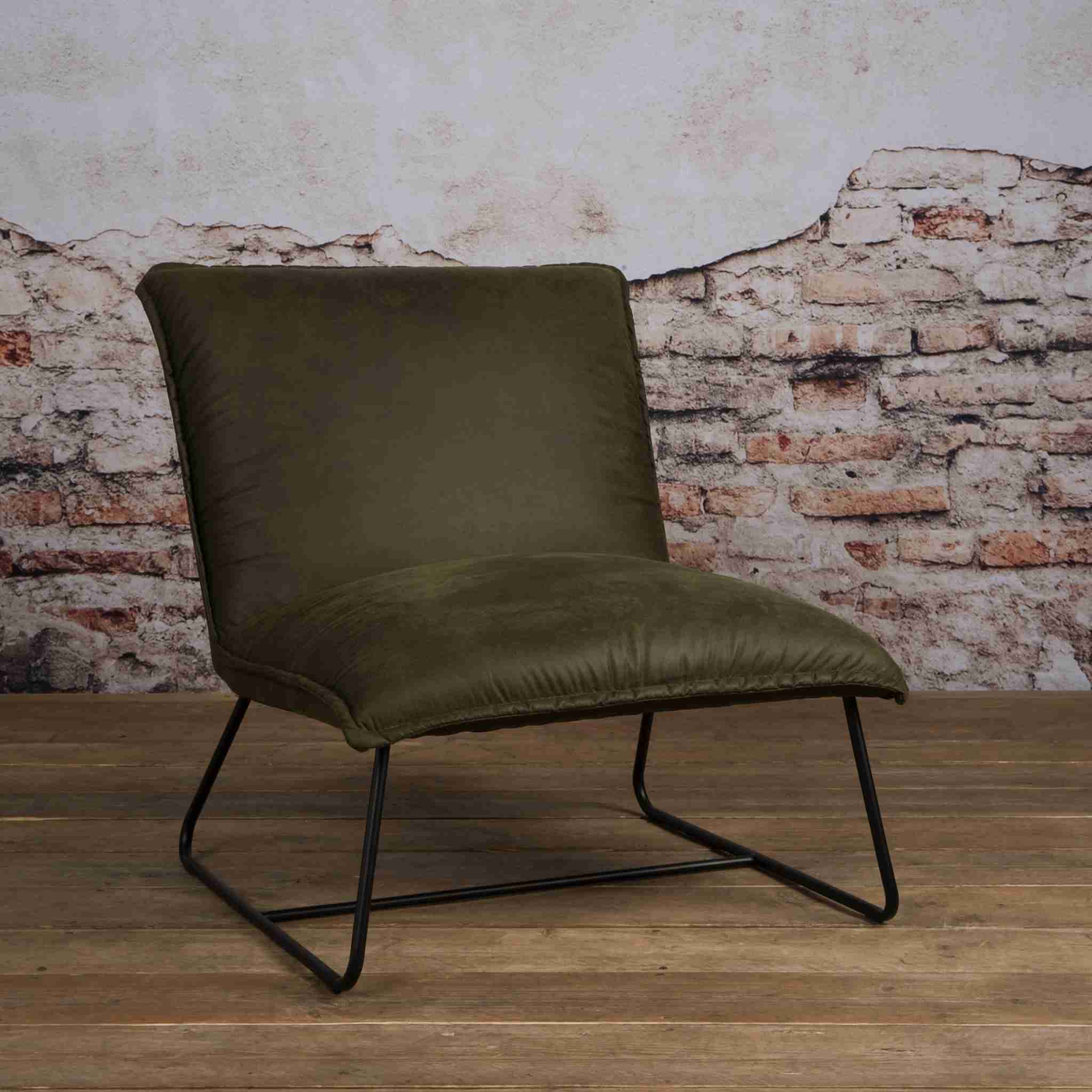 Tower Living Fauteuil 'Vilar', kleur groen