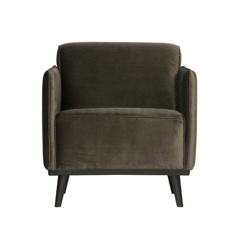 WOOOD Fauteuil 'Statement' Velvet, kleur Groen