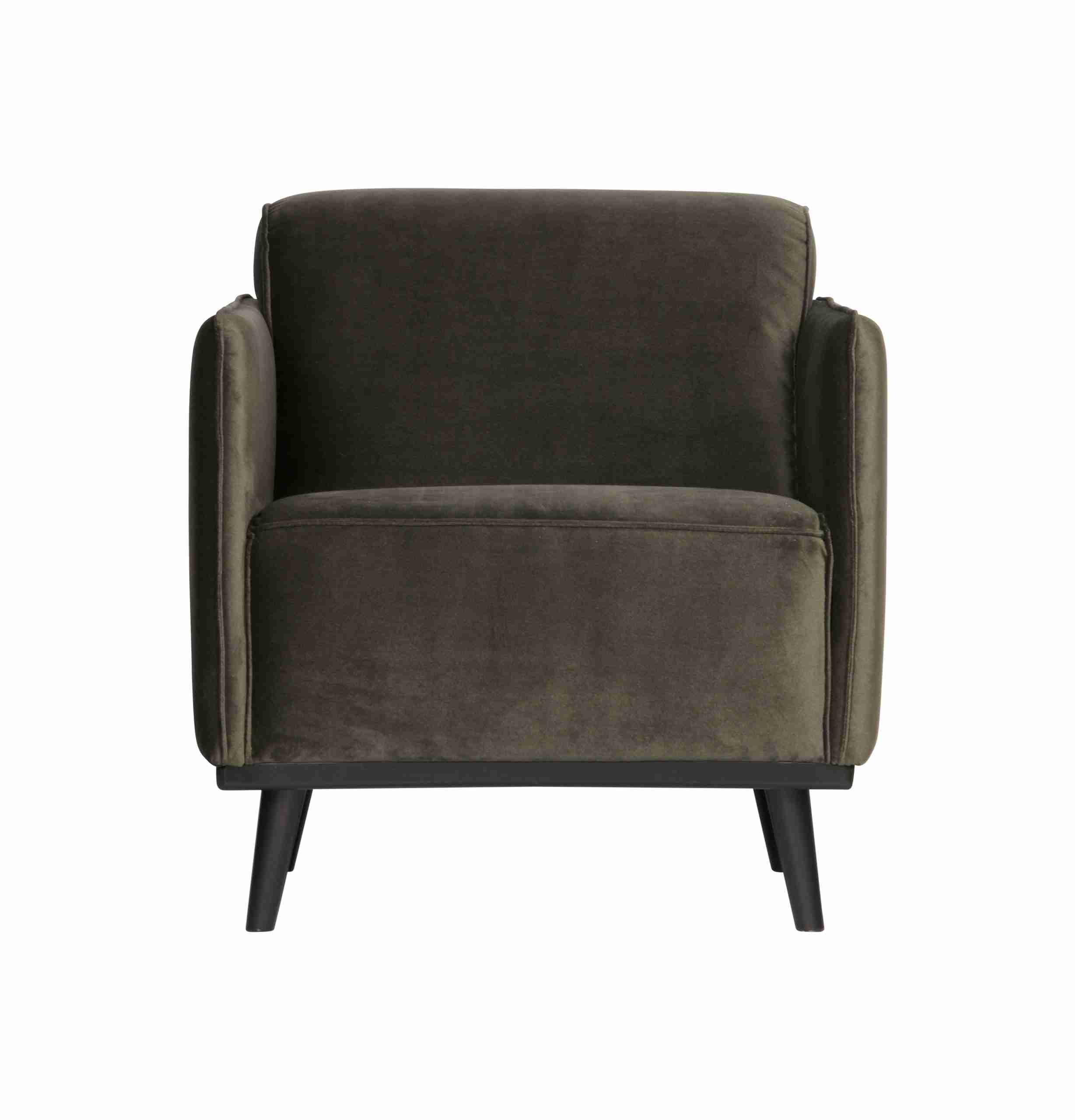 WOOOD Fauteuil 'Statement' Velvet, kleur Groen
