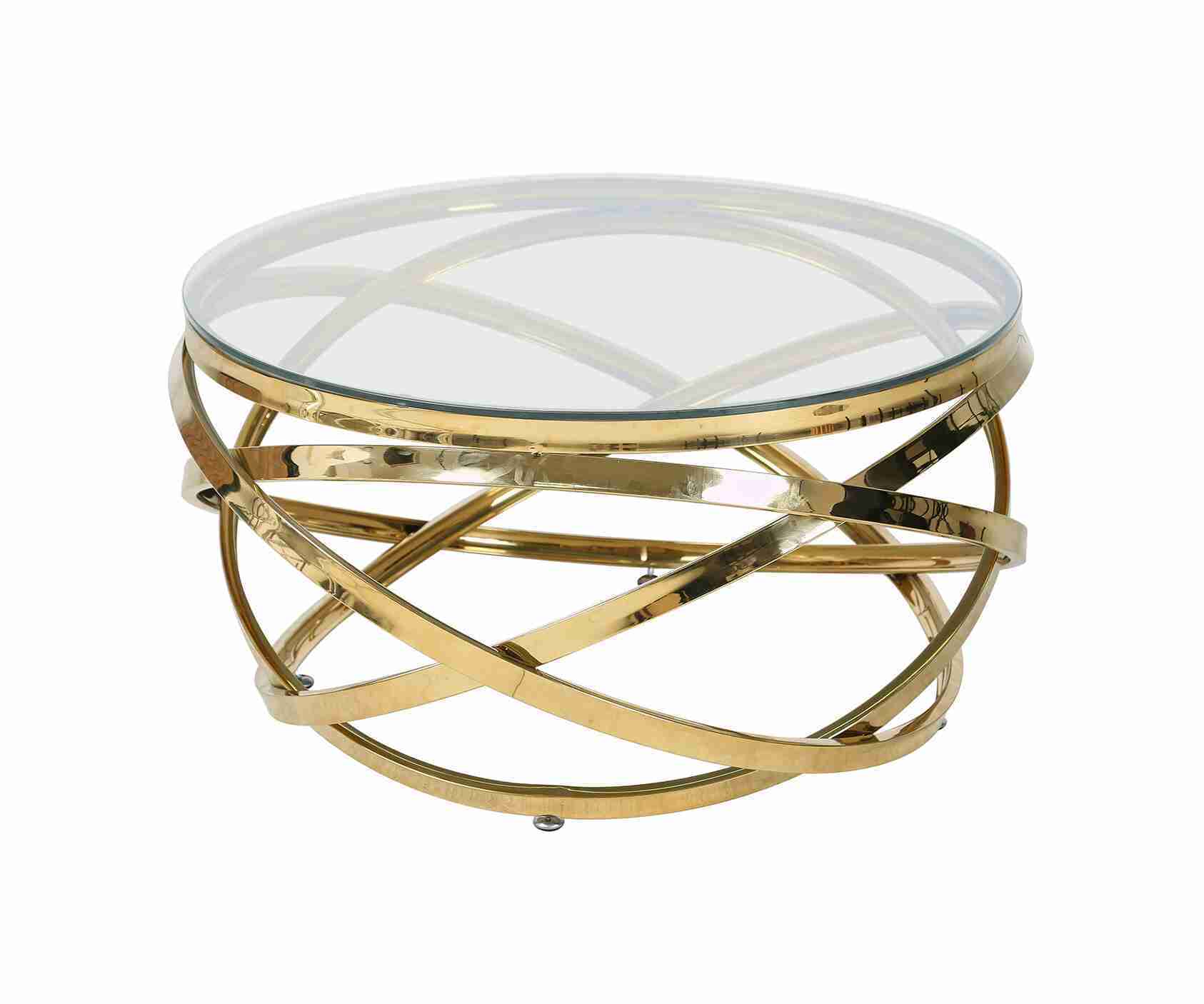 Artistiq Living Salontafel 'Mischa' 80cm, kleur goud