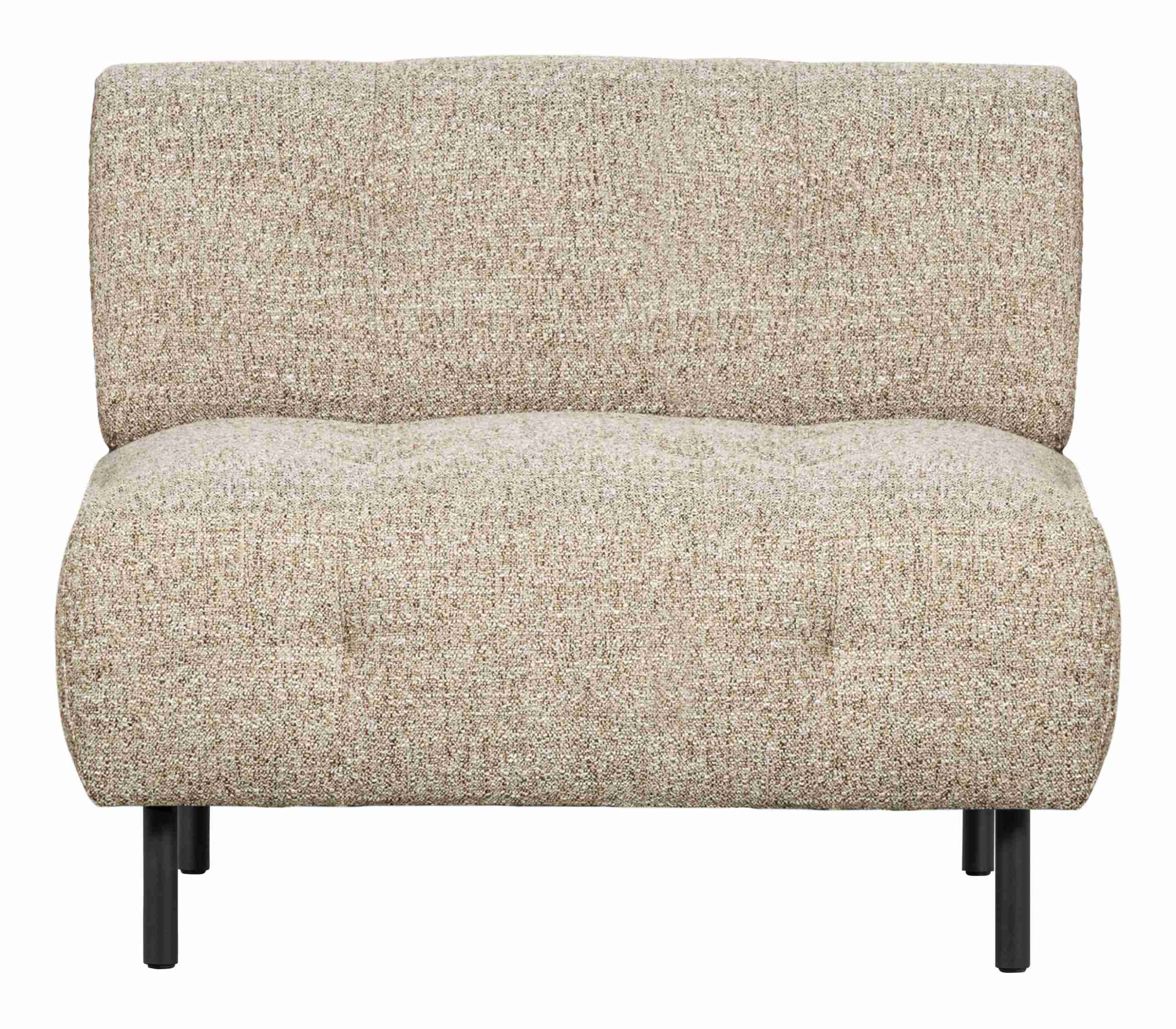 WOOOD Fauteuil 'Lloyd' Geweven stof, kleur Naturel Melange