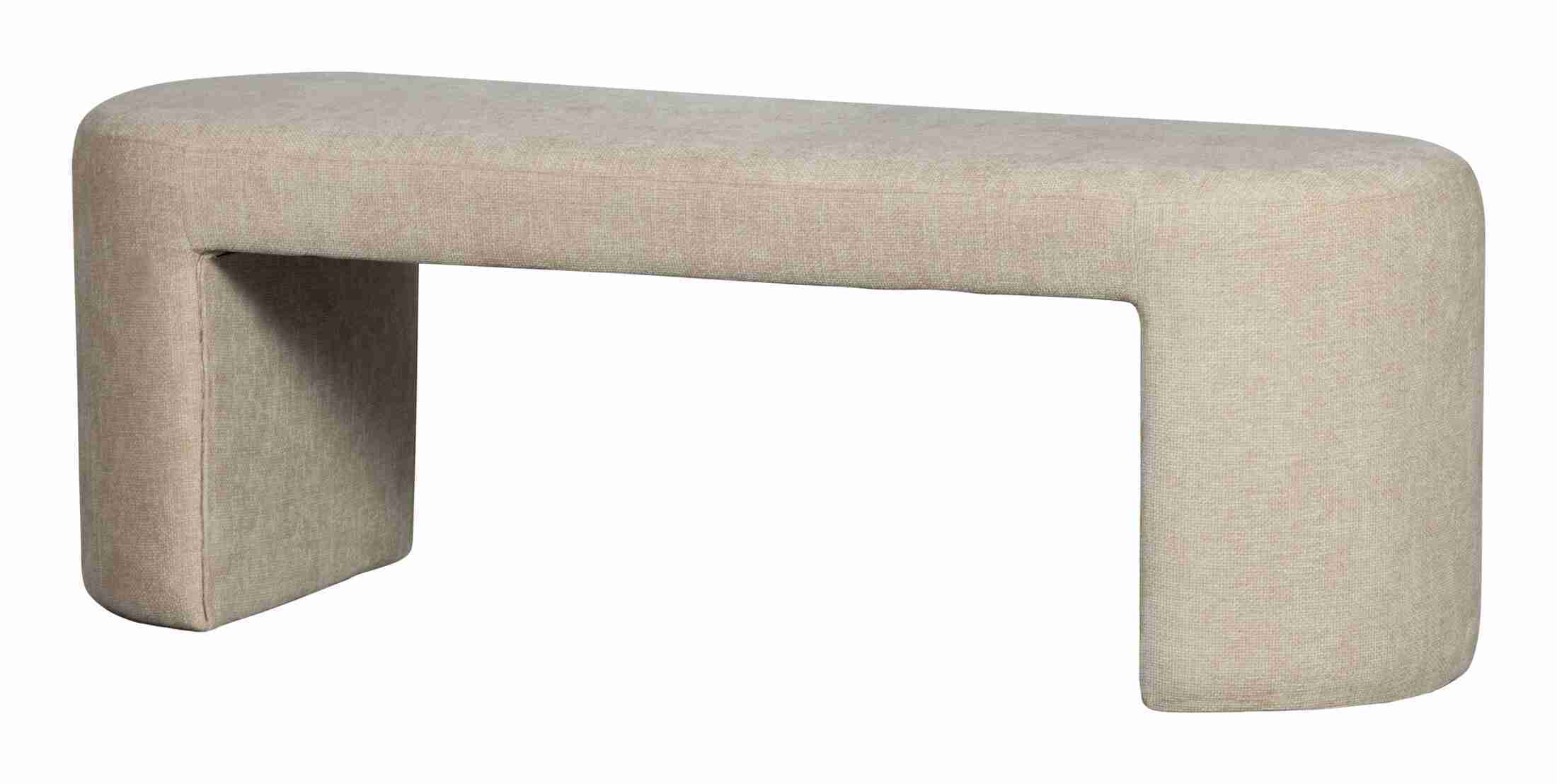 WOOOD Halbank 'Jacob' Chenille, kleur Naturel