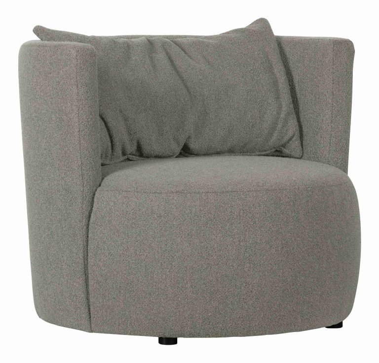 vtwonen Fauteuil 'Explore' Bouclé, kleur Grijs