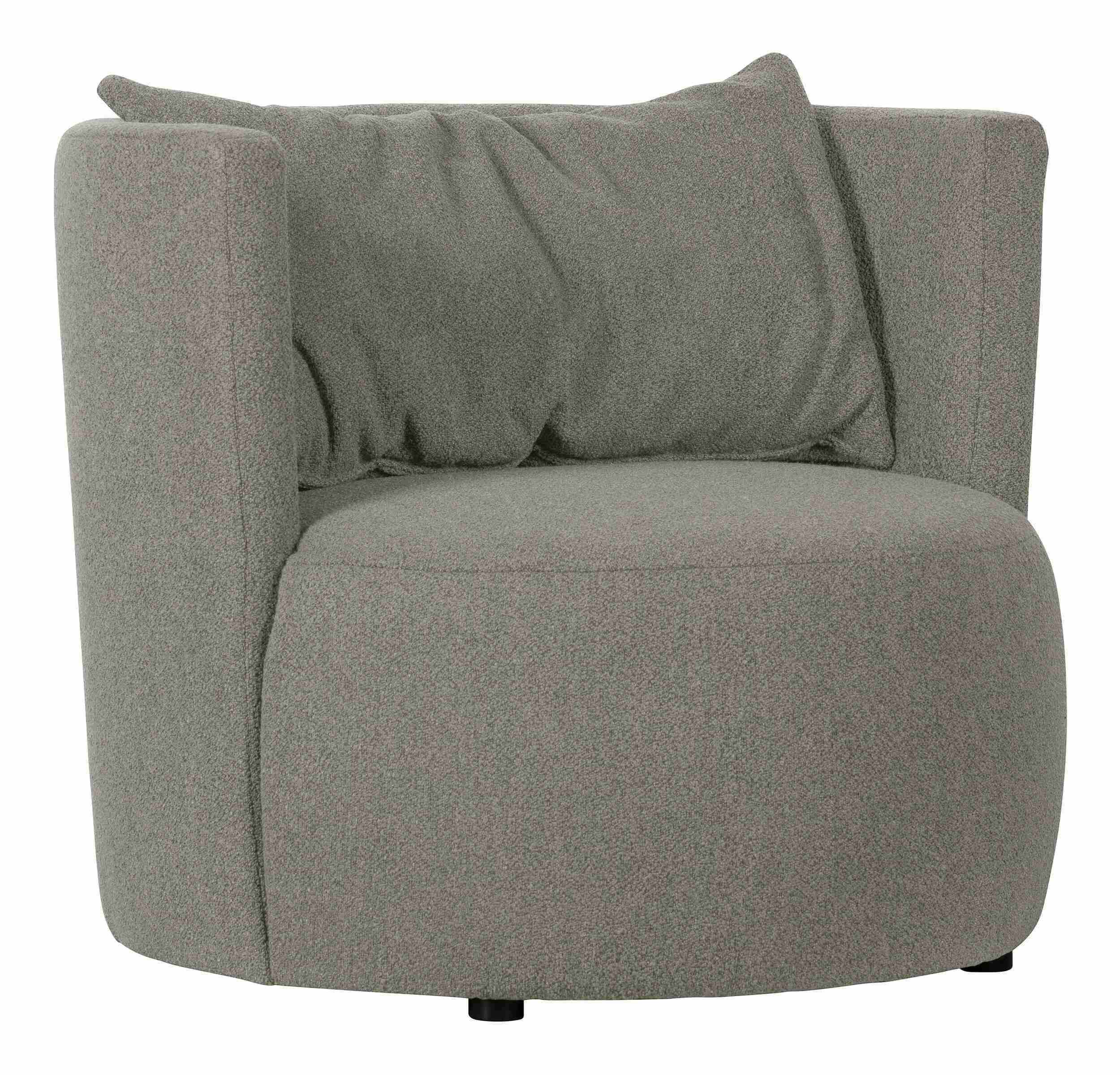 vtwonen Fauteuil 'Explore' Bouclé, kleur Grijs