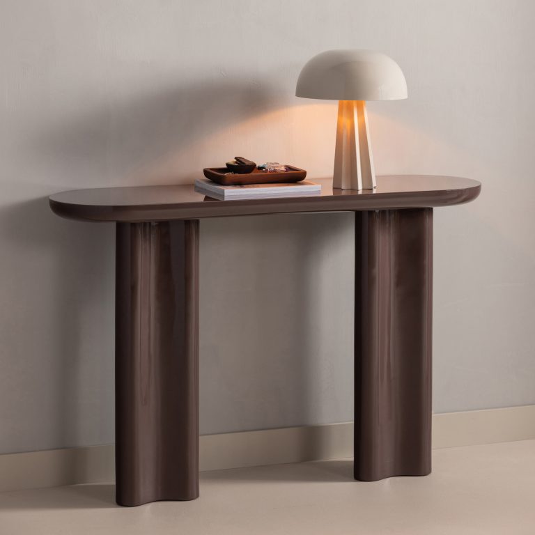 WOOOD Sidetable Evara 120cm - Donkerbruin