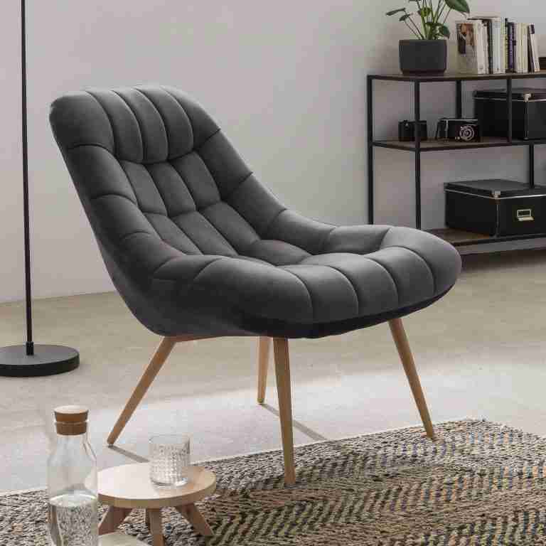 Artistiq Fauteuil 'Jurre' Velvet, kleur Grijs