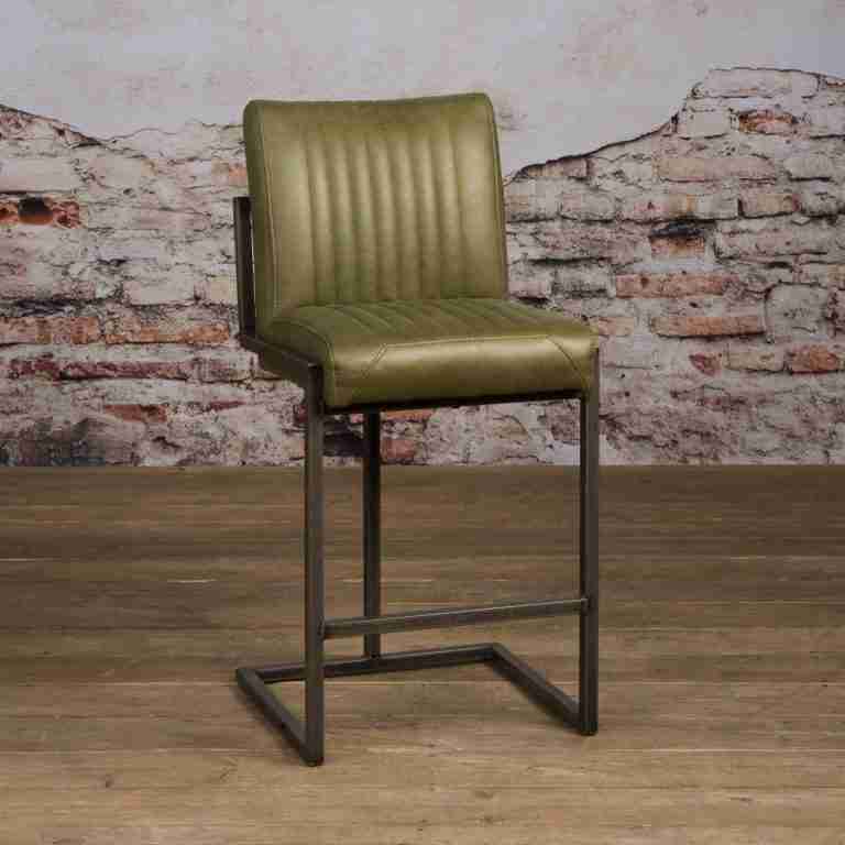 Tower Living Barkruk 'Ferro' (zithoogte 67cm), kleur Groen
