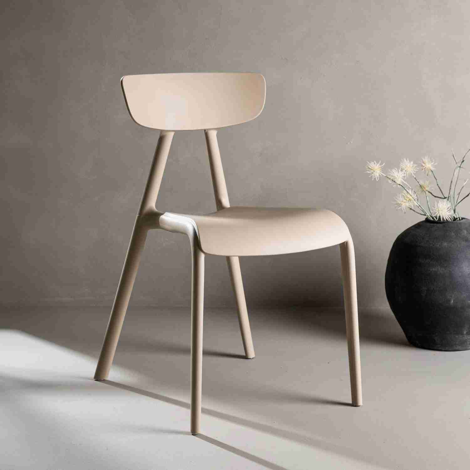 Nohr Eetkamerstoel 'Ziyad' Kunststof, kleur Beige
