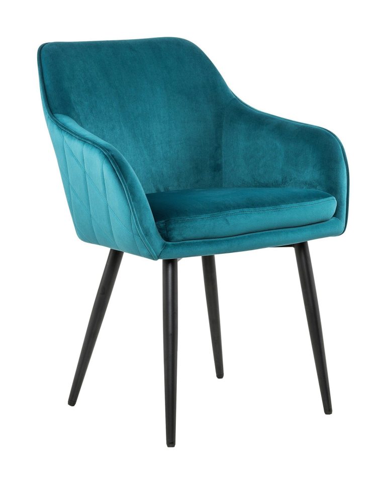 Artistiq Eetkamerstoel 'Juna' Velvet, kleur Turquoise
