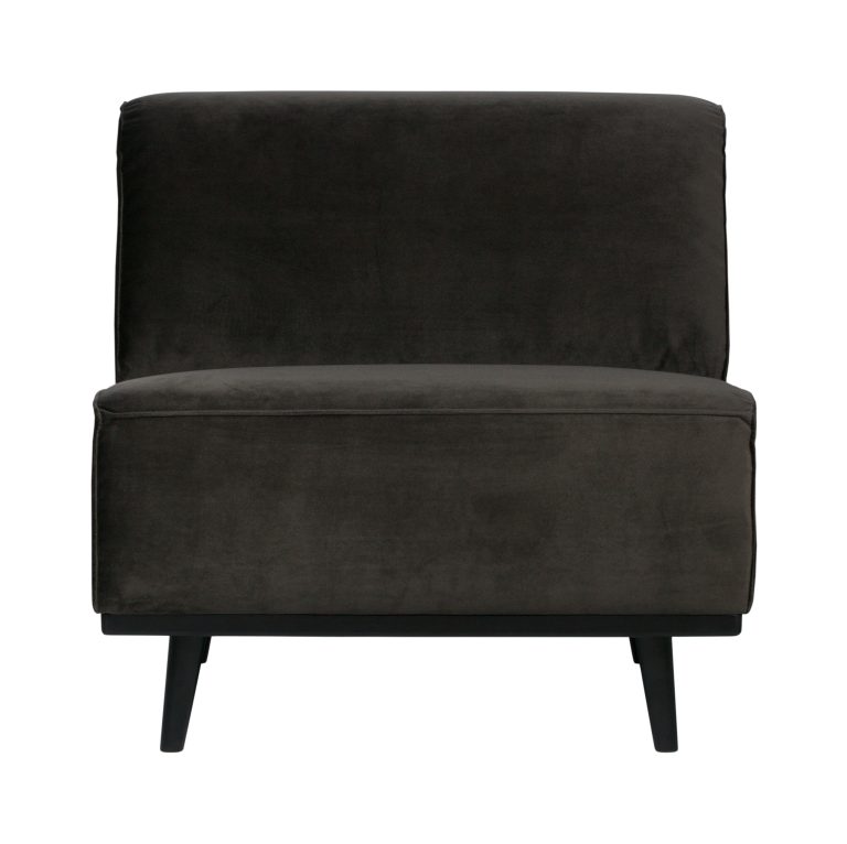 WOOOD Bank 'Statement' 1-zits Element, Velvet, kleur Warm Groen