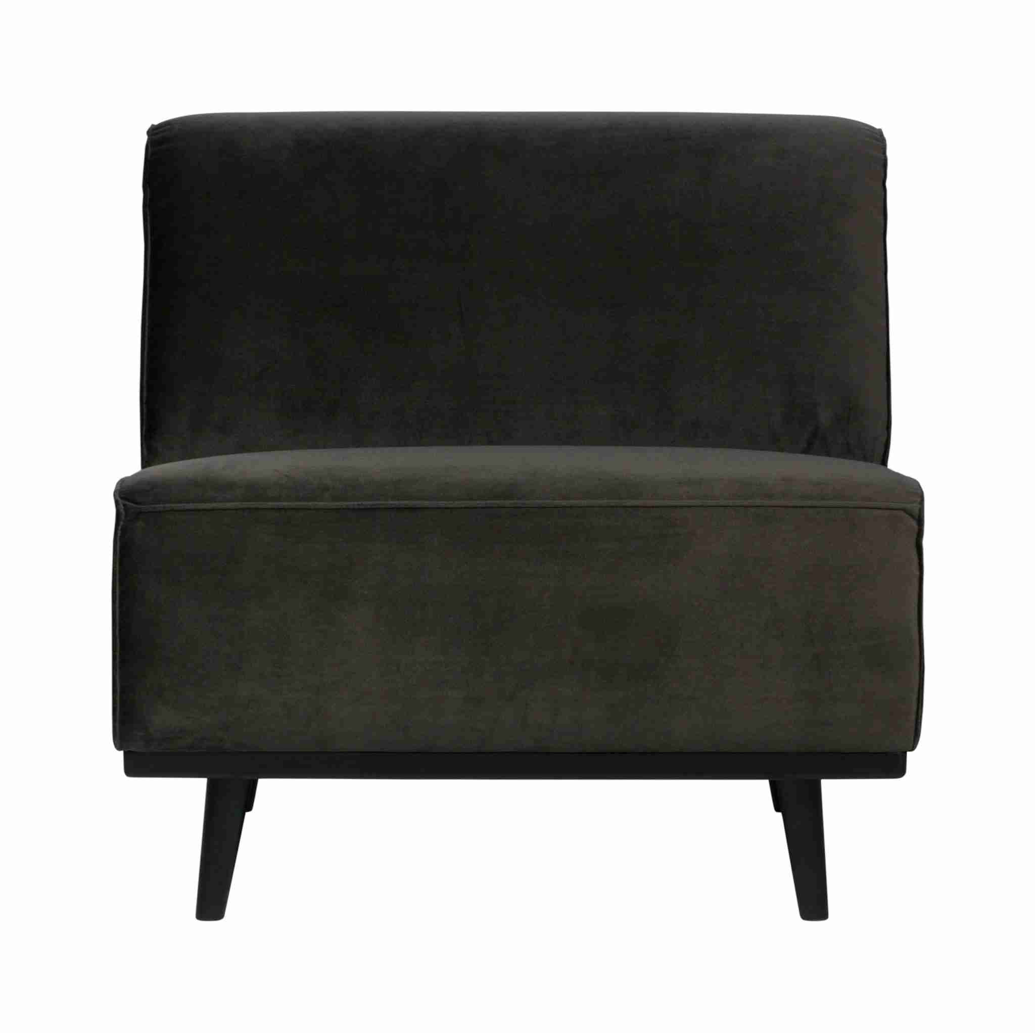 WOOOD Bank 'Statement' 1-zits Element, Velvet, kleur Warm Groen