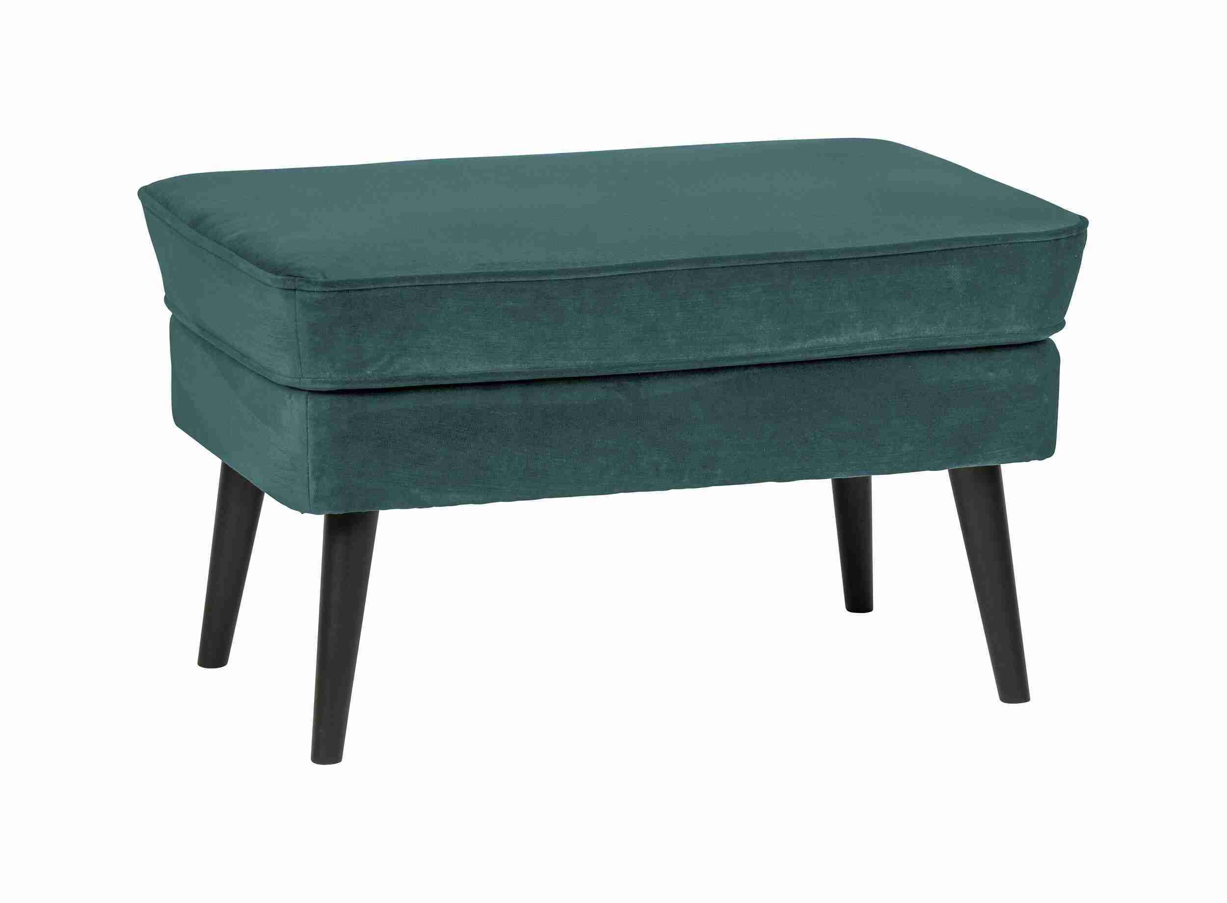 WOOOD Hocker 'Rocco' Velvet, kleur Teal