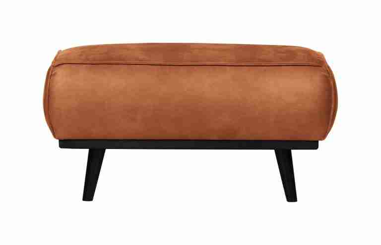 WOOOD Hocker 'Statement' Eco Leder, kleur Cognac