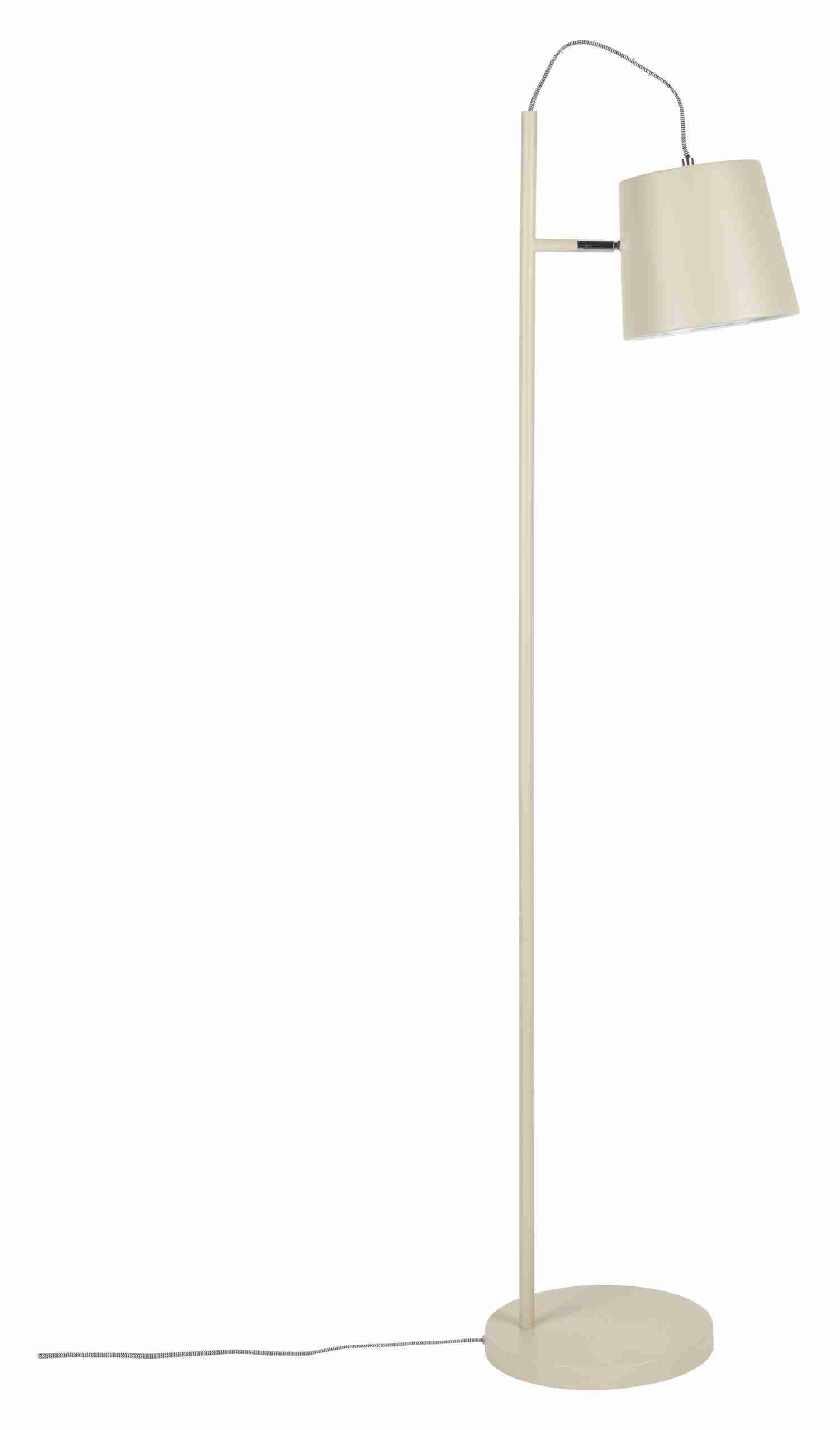 Zuiver Vloerlamp 'Buckle Head' 150cm, kleur Beige