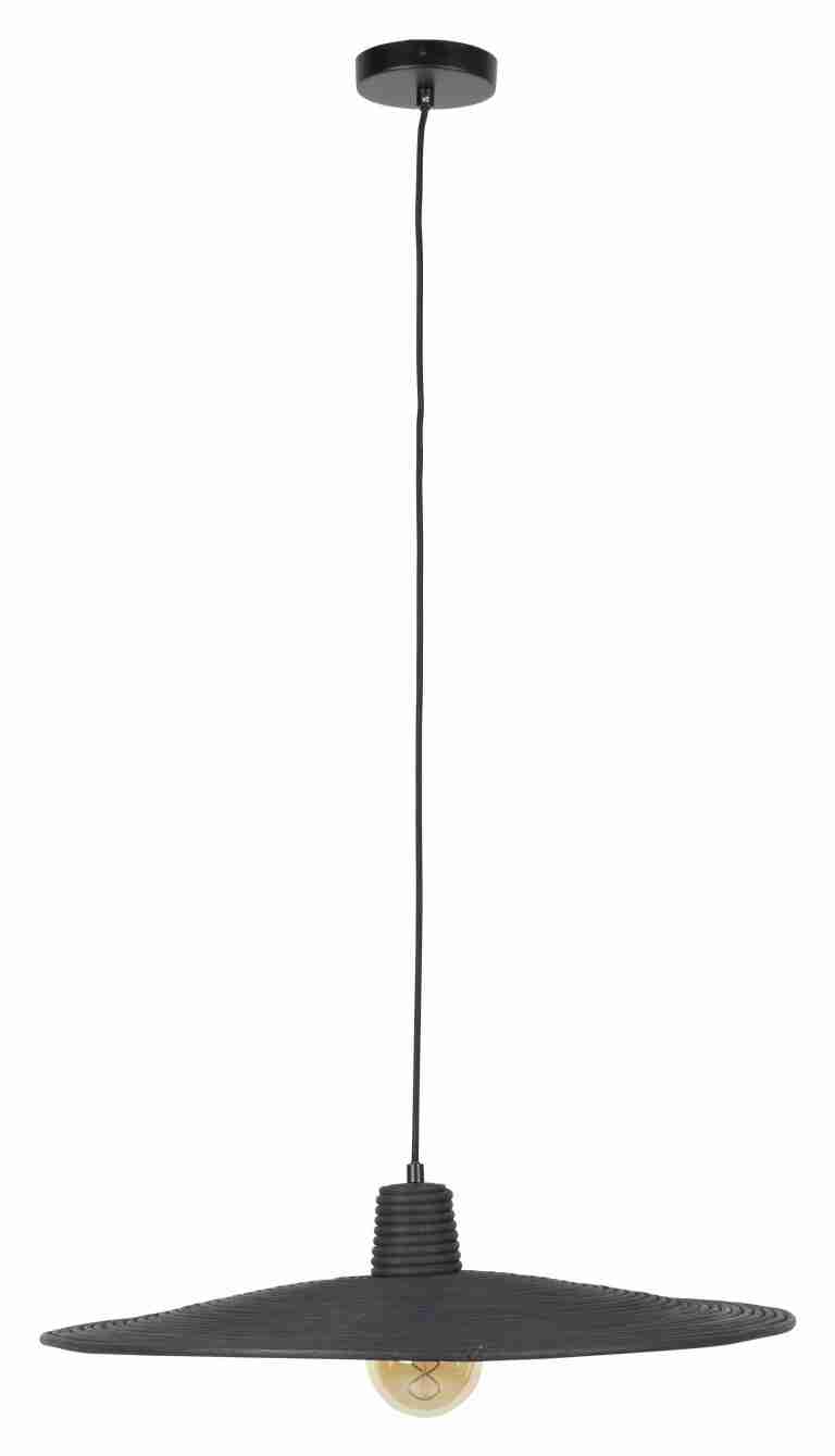 Zuiver Hanglamp 'Balance' Rotan, Ø60cm, kleur Zwart