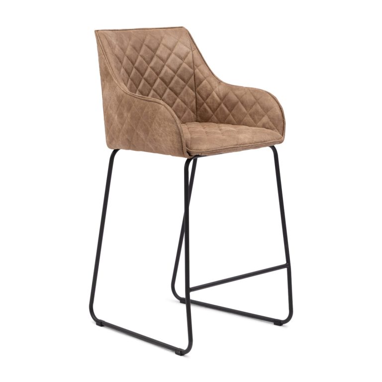 Rivièra Maison Barstoel 'Frisco Drive' Pellini, kleur Camel