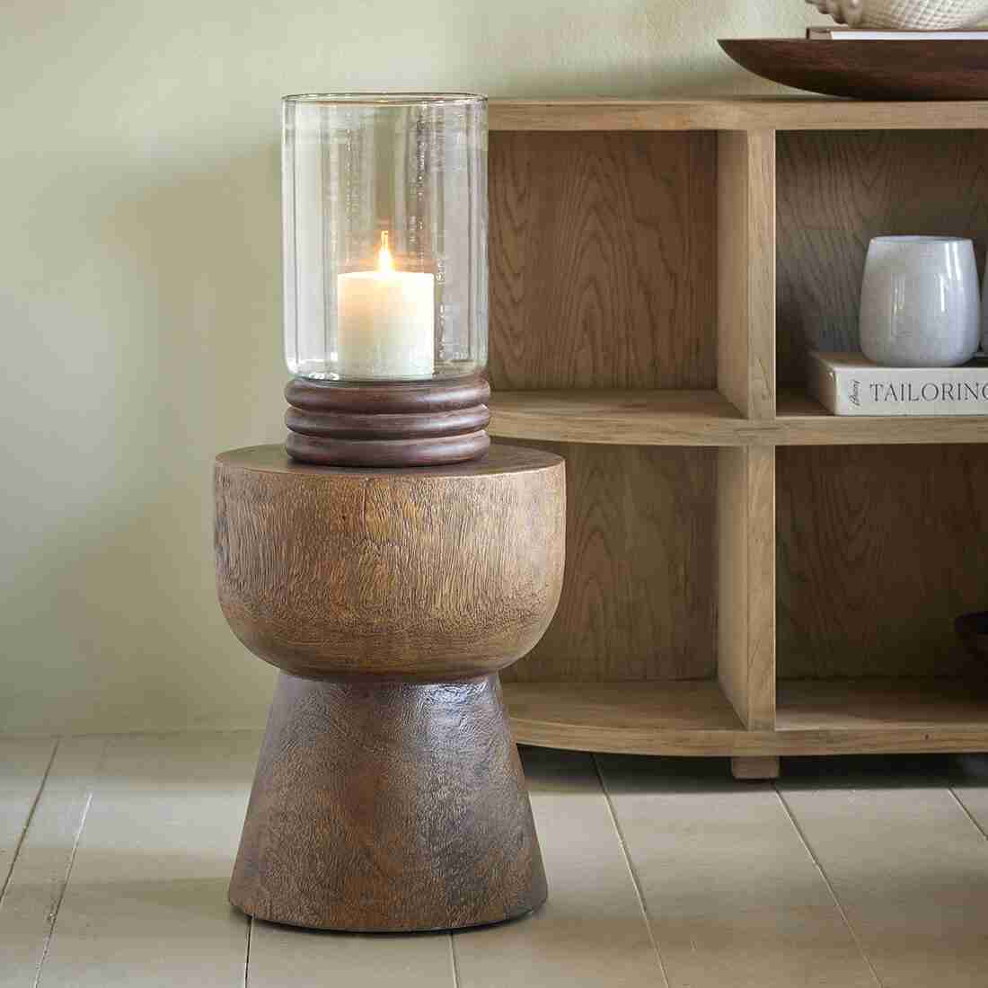 Rivièra Maison Ronde Bijzettafel Cala Llonga Suarhout, 35cm - Bruin