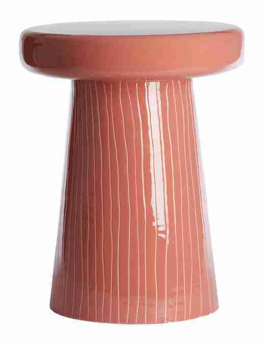 Light & Living Bijzettafel 'Nunoa' 41cm, kleur Koraal