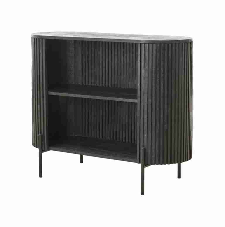 Light & Living Dressoir 'Dumosi' Mangohout, 100cm, kleur Mat Zwart
