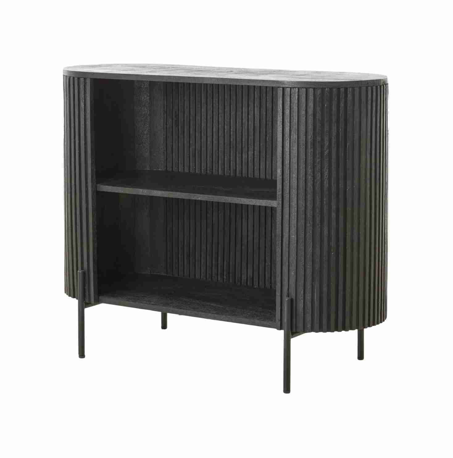 Light & Living Dressoir 'Dumosi' Mangohout, 100cm, kleur Mat Zwart