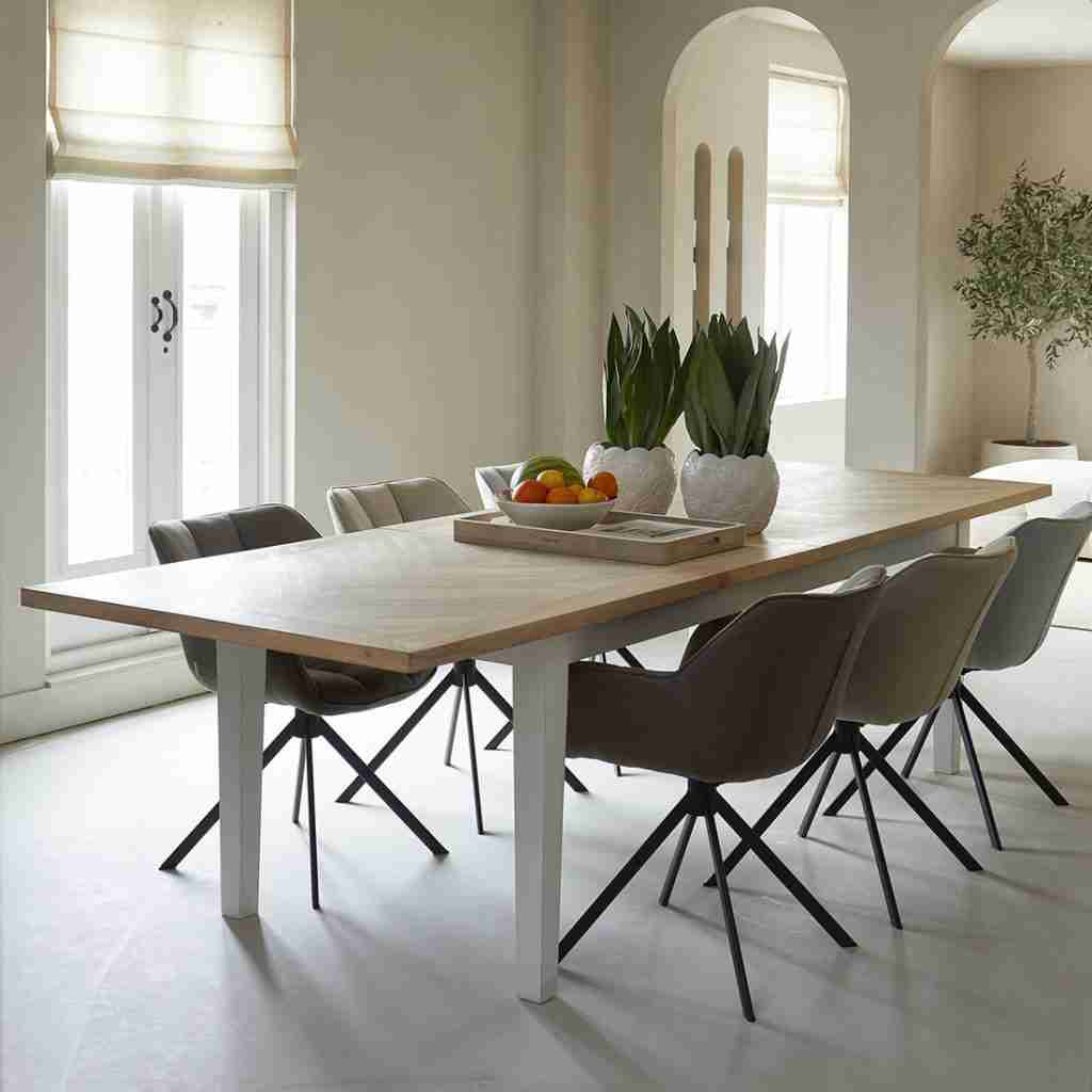 Rivièra Maison Uitschuifbare Eettafel 'Pacifica' Mangohout, 220/265/310 x 100cm