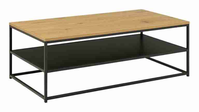 Bendt Salontafel 'Ture' Eiken en metaal, 120 x 60cm