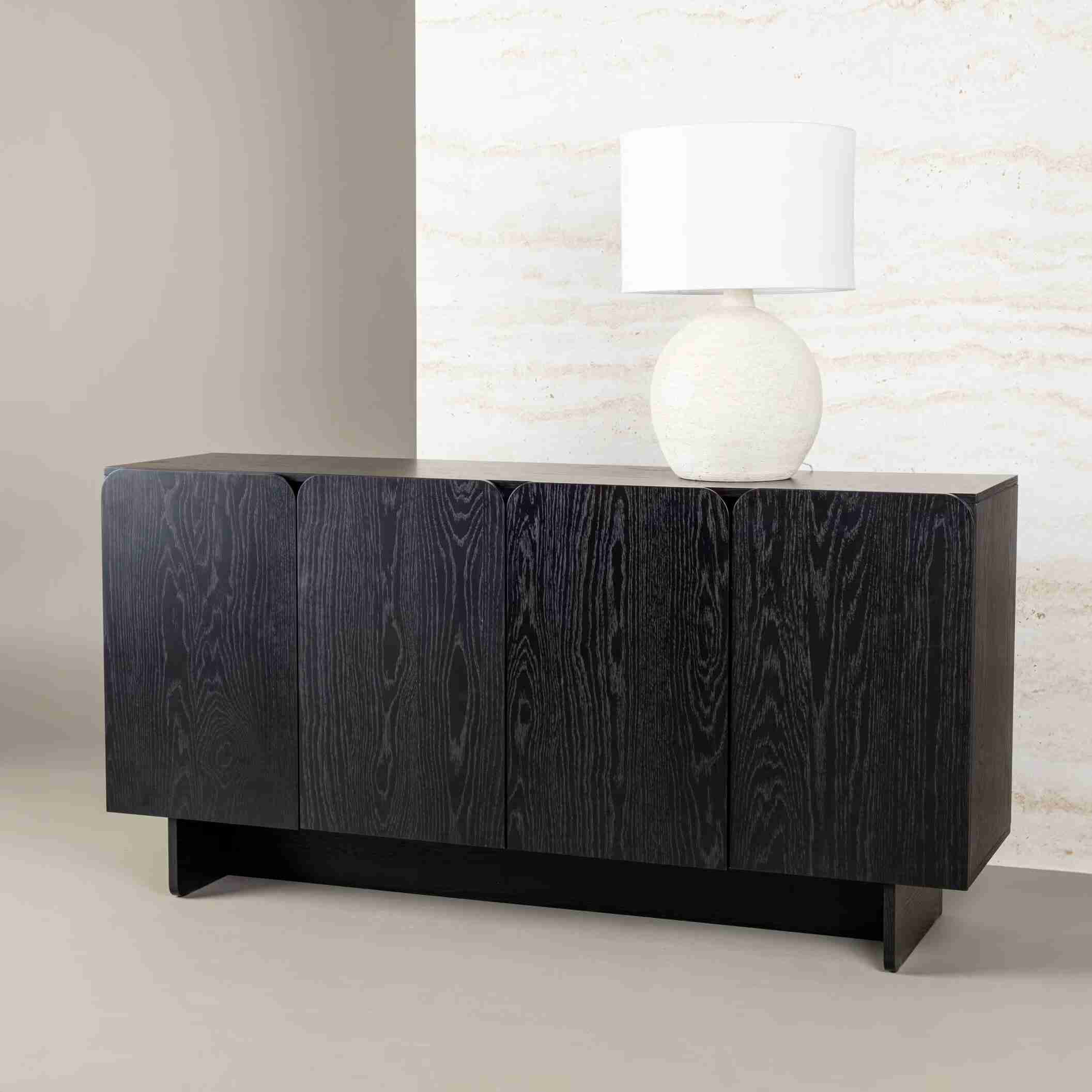 Nohr Dressoir 'Jadira' 160cm, kleur Zwart