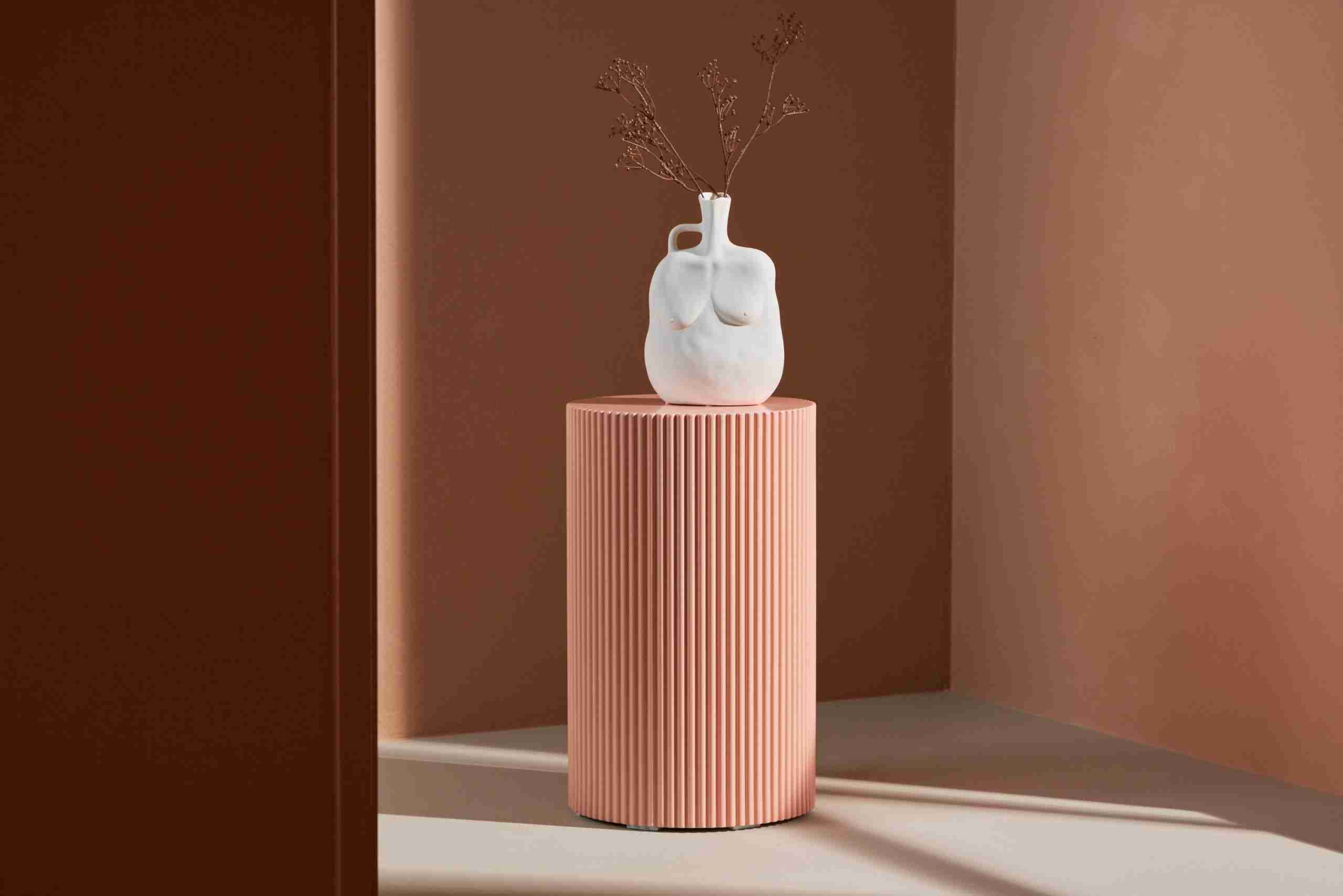 Nohr Ronde Bijzettafel 'Mistina' MDF, 30cm, kleur Peach