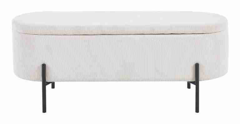 Artistiq Bankje 'Arissa' 110cm, kleur beige