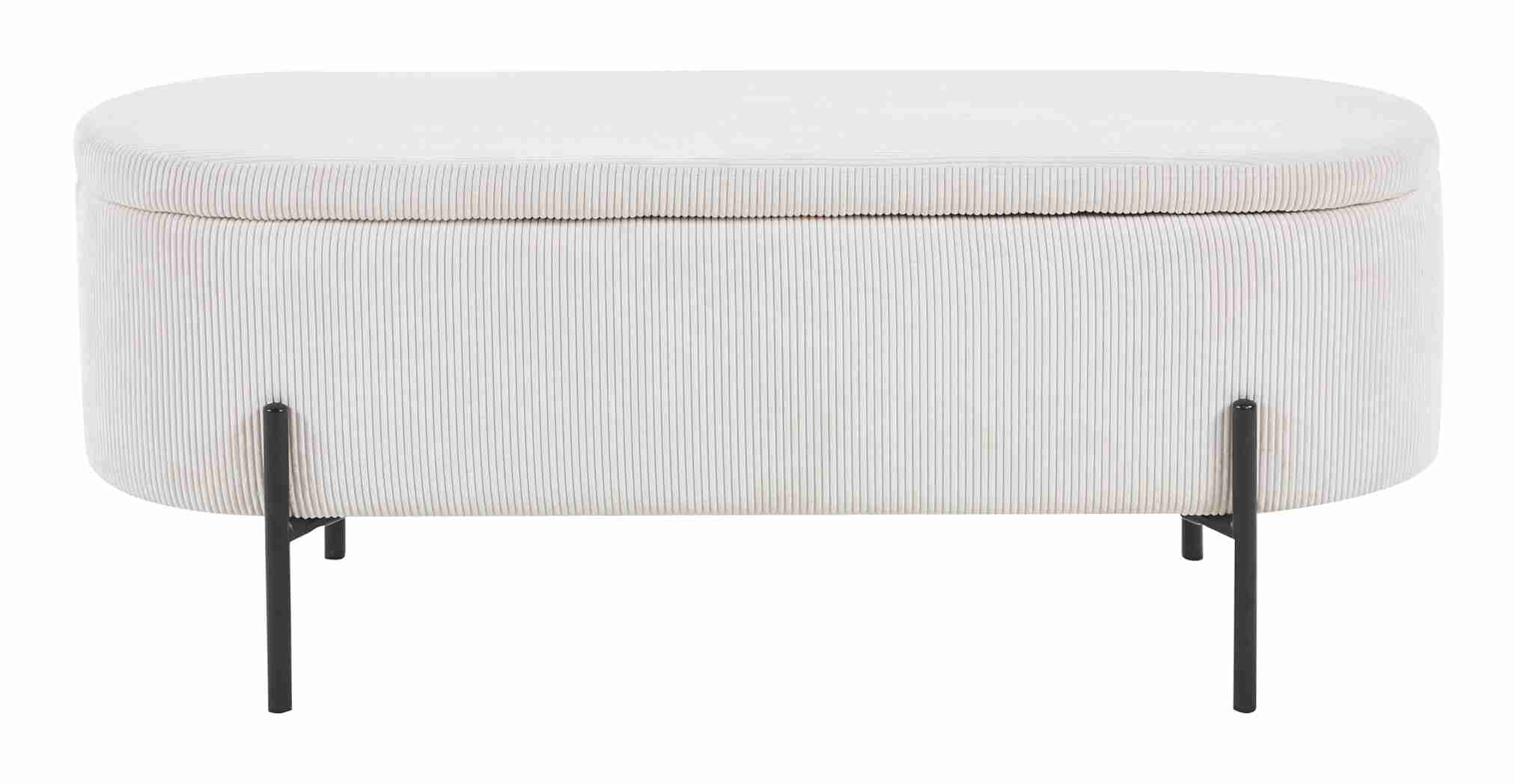Artistiq Bankje 'Arissa' 110cm, kleur beige